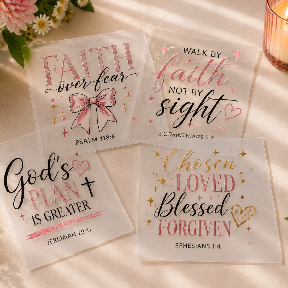 UVDTF Journal/Tumbler Decals