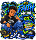 Faith Mode ON Boys Gamer UVDTF Transfer | A5 Journal Decal