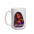 Glow with Grace Inspirational Mug | Christian Gift | Faith-Based Coffee Cup | Encouragement Gift for Women