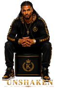 UNSHAKEN – Men's Faith-Inspired UVDTF Transfer | Black & Gold