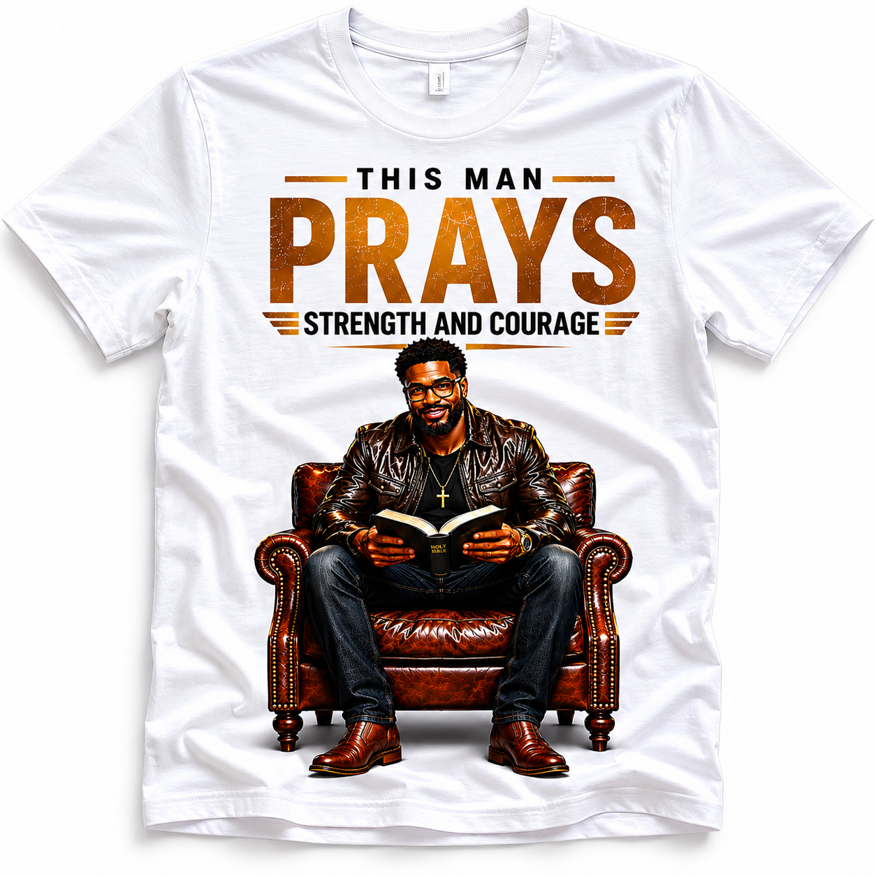 This Man Prays Father's Day Tee Shirt